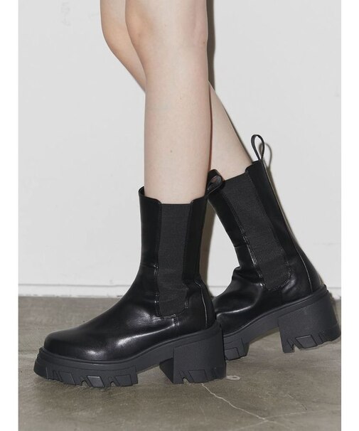 【WEB限定】サイドゴアヒールブーツ