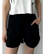 ラウンドハイウエストショートパンツ