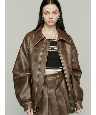 ヴィンテージライクオーバーブルゾン