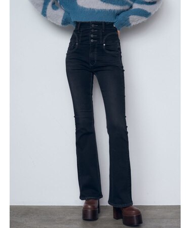 スーパーハイウエストフレアパギンス