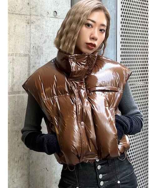 ステンカラーフェイクレザージャケット｜スタイルミキサーの通販