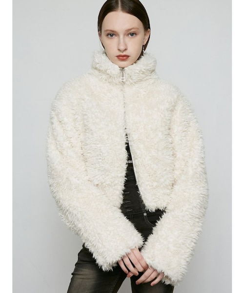 ENODA エモダ　2トーンボアブルゾン 2トーンボアブルゾン｜エモダの通販｜&mall（アンドモール）三井