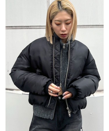 グラデーションダウンブルゾン