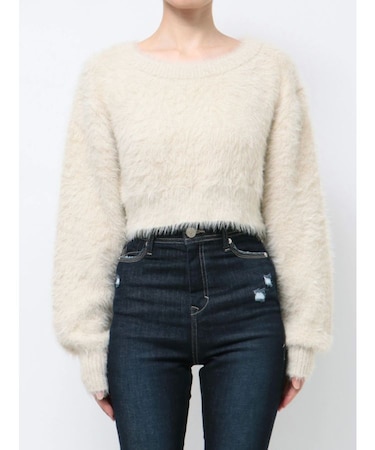 シャギールーズニット