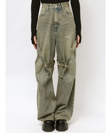 カーゴベルトルーズジーンズ