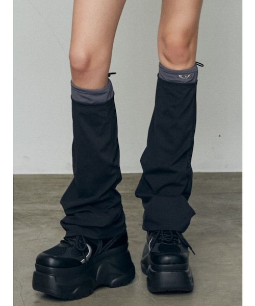 ドローストリングレッグウォーマー｜エモダの通販｜&mall（アンド