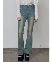 リボンストリングフレアハイウエストパギンス