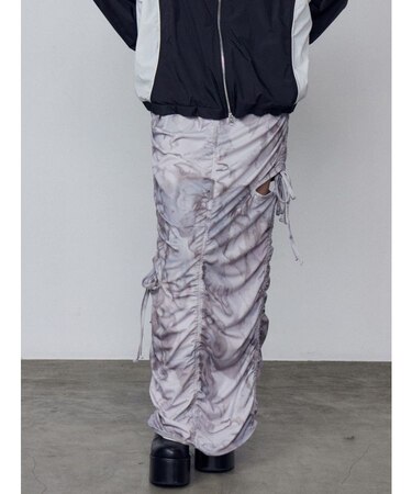 ギャザーストリングマキシスカート