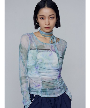 チョーカーリボンシアートップ