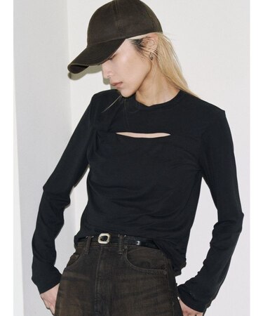 【VEQUM】TWIST CUTTING TOPS