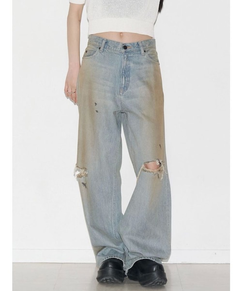 VEQUM】KAI LOOSE JEANS｜エモダの通販｜&mall（アンドモール
