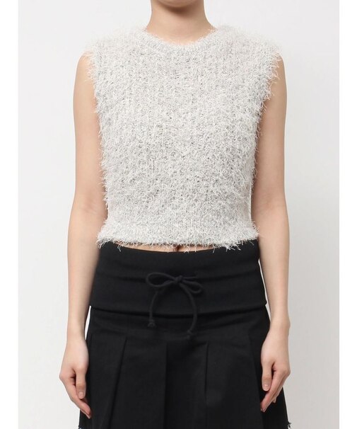 ソフトシャギーニットタンクトップ