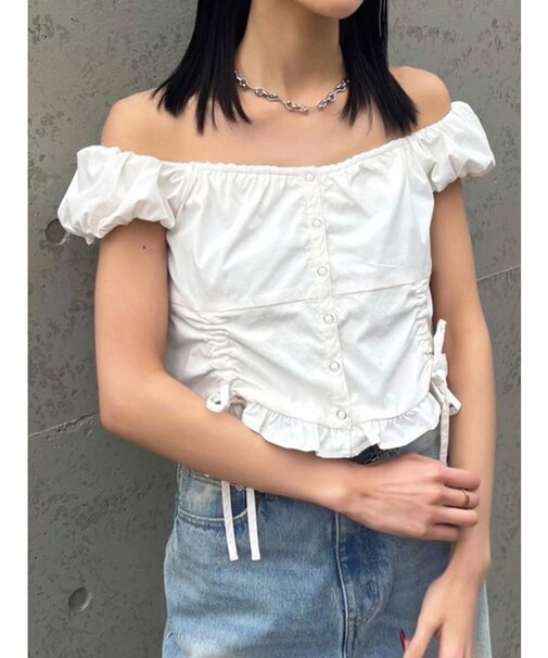 ショートスリーブリボントップ