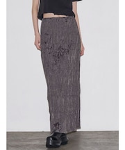 【VEQUM】CRUSH WRINKLE MAXI SK