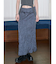 【VEQUM】CRUSH WRINKLE MAXI SK