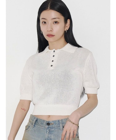 【VEQUM】SHEER DRY POLO KNIT