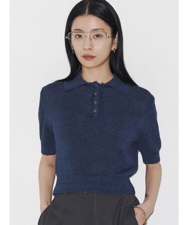 【VEQUM】SHEER DRY POLO KNIT