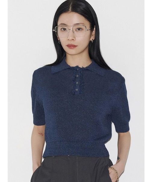 【VEQUM】SHEER DRY POLO KNIT