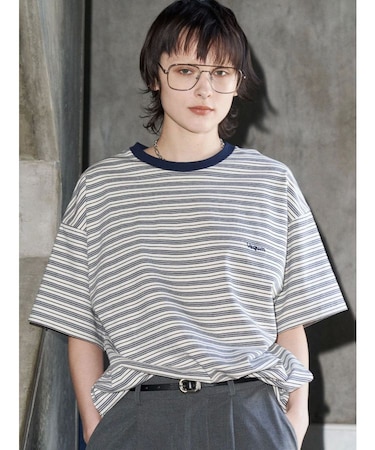 【VEQUM】HIGH GAUGE BORDER T SHIRT