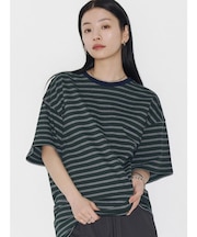 【VEQUM】HIGH GAUGE BORDER T SHIRT