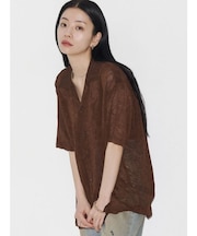 【VEQUM】SHEER BOXY SHIRT