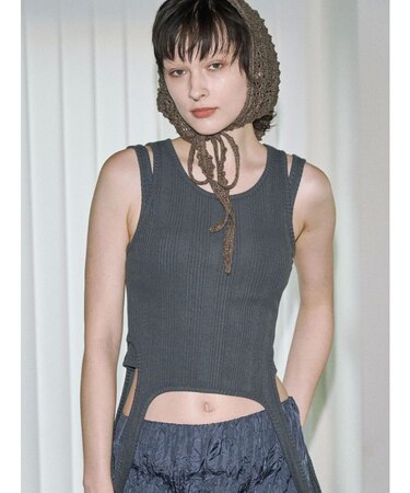【VEQUM】RIB LAYER TOPS