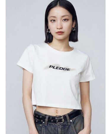 スプレーロゴミニマルTシャツ