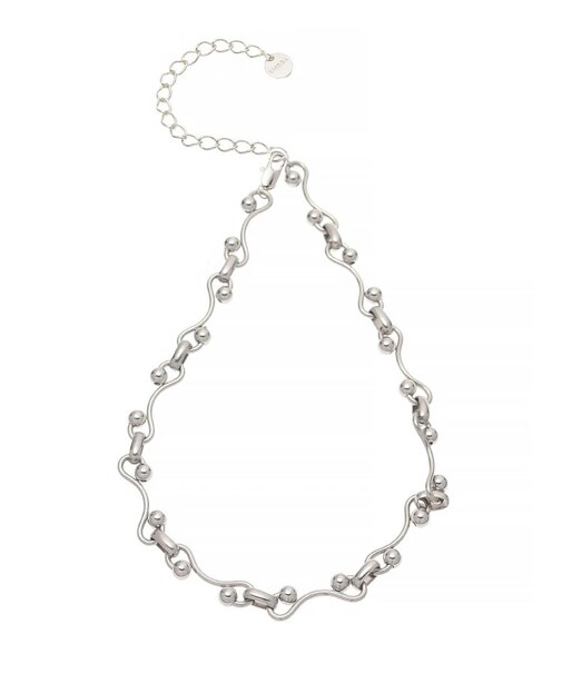 ボールウェーブチェーンネックレス