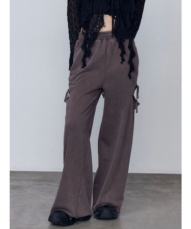 カットリボンブリーチスウェットパンツ