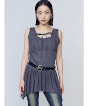 カットヘムタイトップ