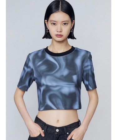 ボクシーパターンTシャツ