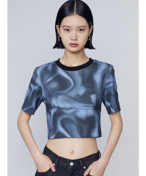 ボクシーパターンTシャツ