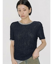【VEQUM】WRINCLE LAYEREED TOPS