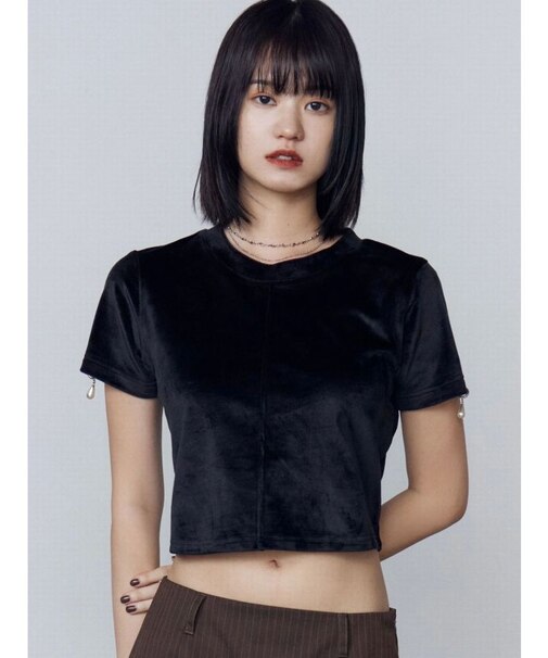 アイレットパールベロアTシャツ