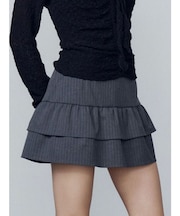 ティアードフリルミニスカート