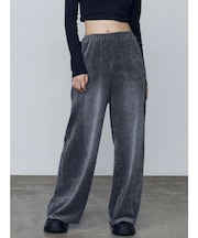 サイドリボンベロアパンツ