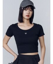 スプレープリントコンパクトTシャツ