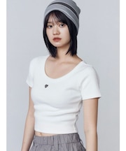 スプレープリントコンパクトTシャツ