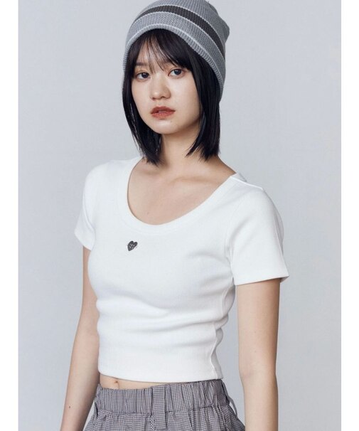 スプレープリントコンパクトTシャツ