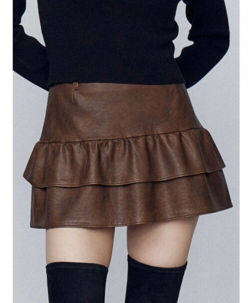 ティアードフリルミニスカート