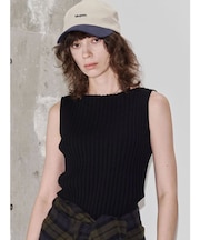 【VEQUM】WIDE RIB KNIT TT
