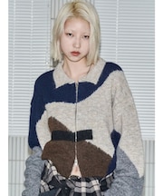 【VEQUM】JACQUARD PATTERN KNIT