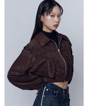 フェイクスエードブルゾン