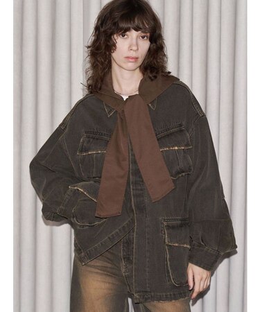 【VEQUM】BOXY DENIM BZ