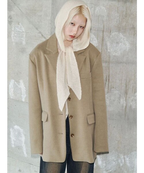 VEQUM】SHAGGY JACKET COAT｜エモダの通販｜&mall（アンドモール）三井