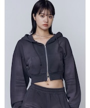 シェービングショートジップフーディ