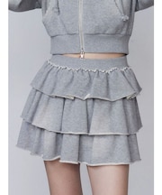 スウェットティアードミニスカート