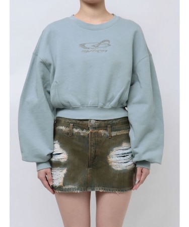 STONE LOGO SHORT SWEAT