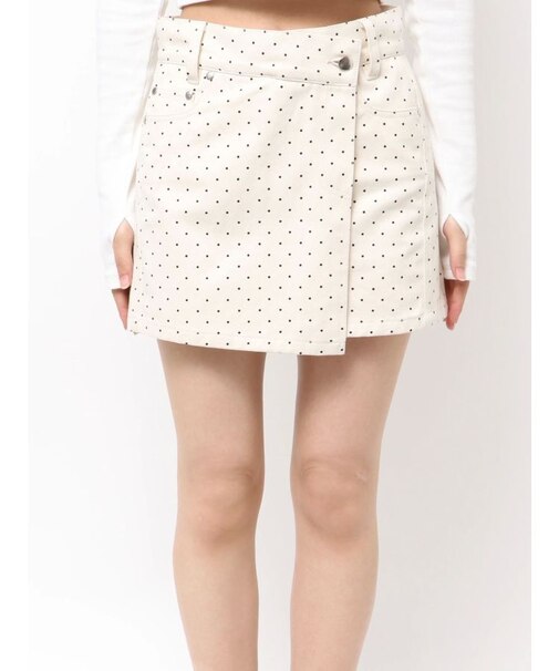 アシンメトリーラップスカート