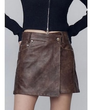 アシンメトリーラップスカート